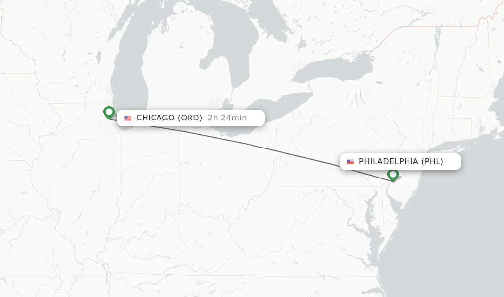 flights from philadelphia to chicago