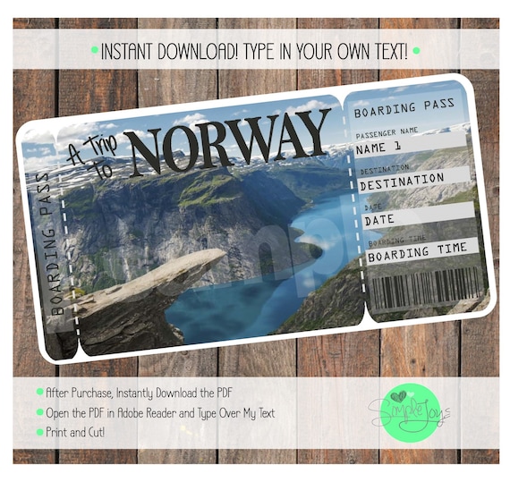 air ticket to norway