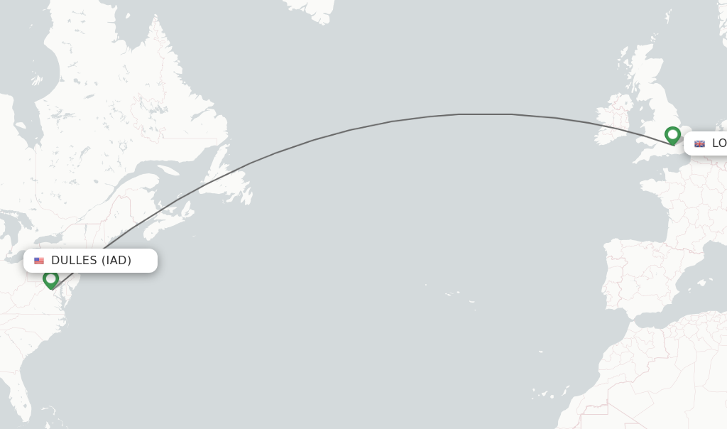 washington dc to london