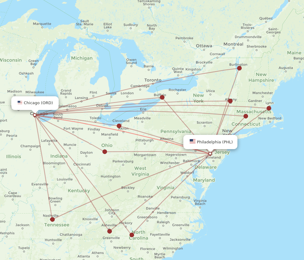 flights from philadelphia to chicago
