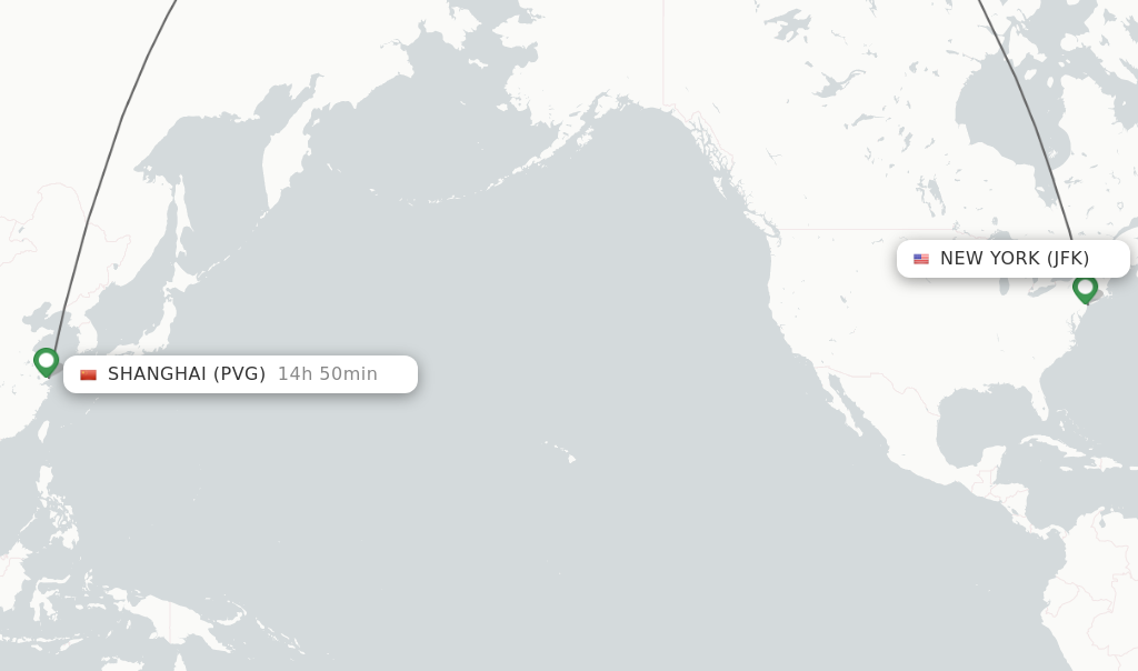 new york to shanghai flight