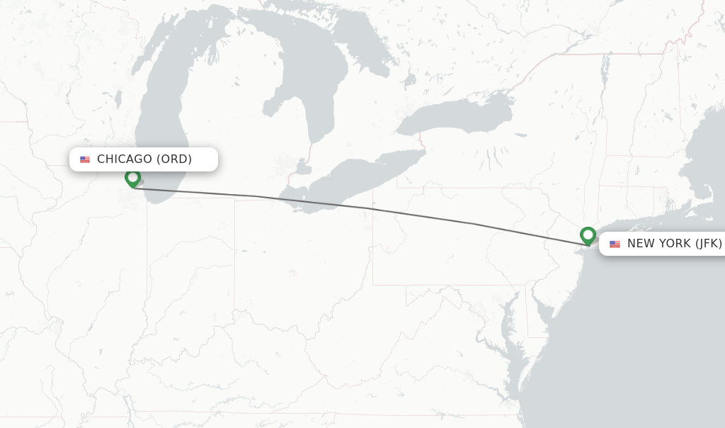 chicago o'hare to new york